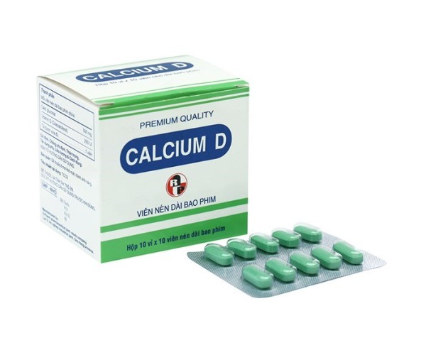 Thuốc Calci D Robinson (10 vỉ x 10 viên/hộp)